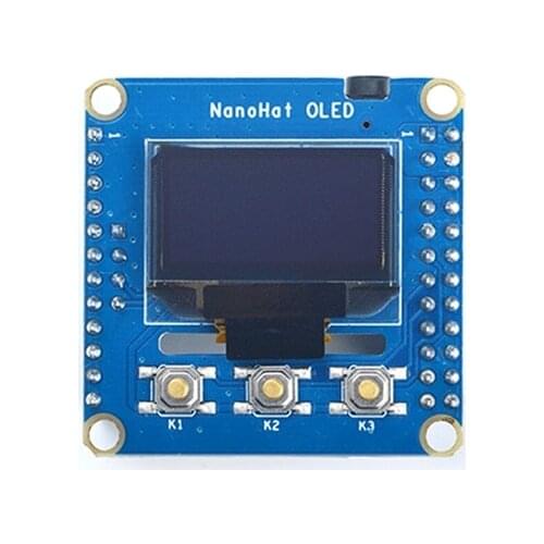 NanoHat OLED Python programming driver open source support NanoPi NEO NEO2 Air etc. with 3.5mm audio interface socket