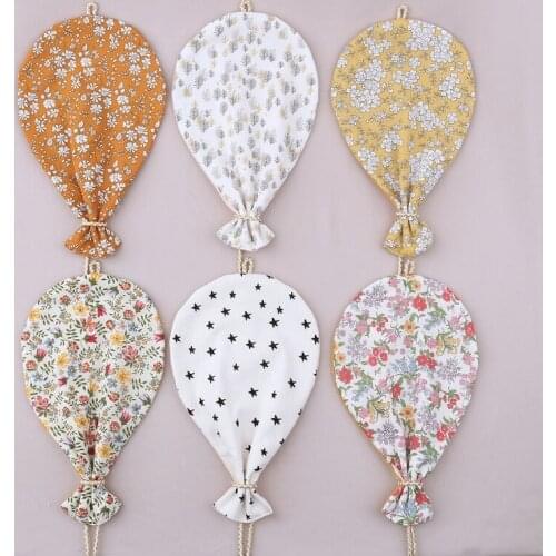 Cute Printed Cotton Balloon Wall Hanging Ornaments Nordic Nursery Room Decoration Newborn Baby Bedroom Photography Props