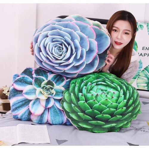 50cm Super Soft Simulated Succulent Plants Cactus Plush Toy Stuffed Cute Pillow Sofa Cushion For Kids Child Adult Birthday Gift
