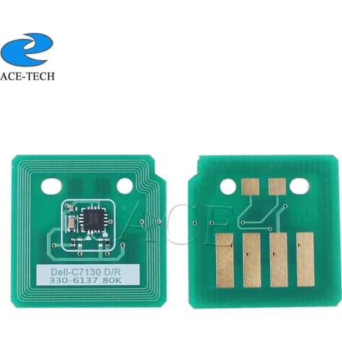 20K high capacity 593-10876 toner chip for Dell C7130cdn printer cartridge laser refill