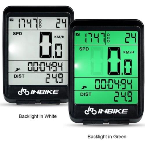 Waterproof Mountain Bike Computer Bike Speedometer Wireless Wired Odometer Riding Watch LED Screen English Version