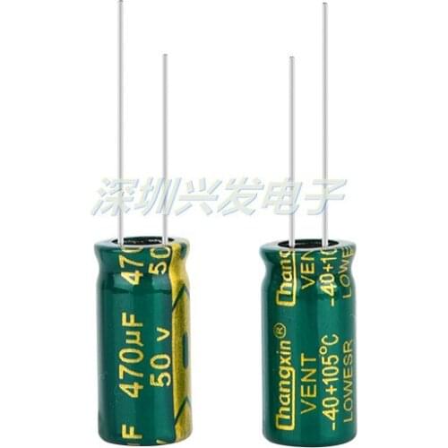 50v470uf high frequency low resistance power supply special long life electrolytic capacitor 470uf 50V size 10x20mm