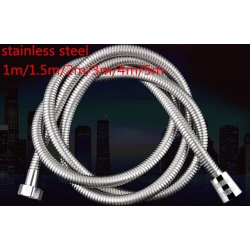 High quality 1m 1.5m 2m 4m 5m bathroom stainless steel explosion-proof tube encrypt explosion proof hose, spring tube pull pipe