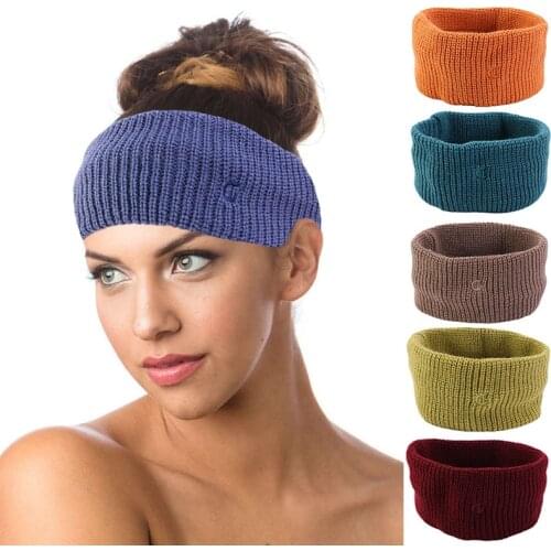 Women Knitted wool Headband Winter Warm Head Wrap Wide Hair Accessories Girl Head Wrap Wide Ear Warmer Hairband hanmade headwrap