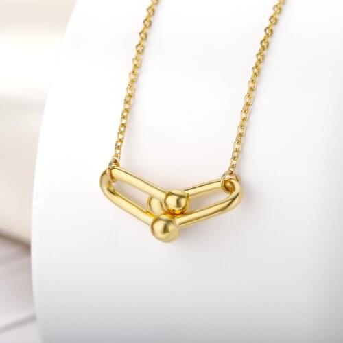 Korean Drama Penthouse Creative Design Necklace For Women Stainless Steel Goth Gold Chain Necklaces 2021 Trend Fashion Jewerly