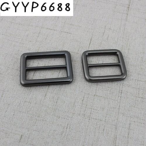 10pcs Matte gun 26mm 32mm Wholesale Welded Belt Strap buckle Handbag webbing adjusted buckle,Alloy Light Gold Slider buckle