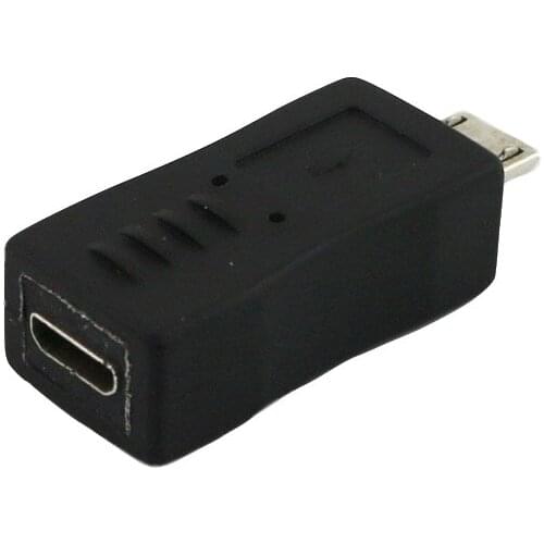 1x Micro USB 5Pin Male to Micro 5 Pin Female Jack Male /Female Extension Converter Adapter Black Straight