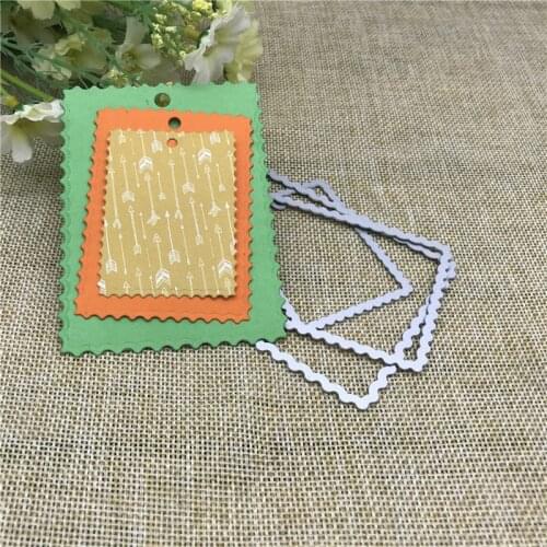 3pc label frame set decoration card dies metal die decoration for scrapbook punching card cutting DIY process edge cutting