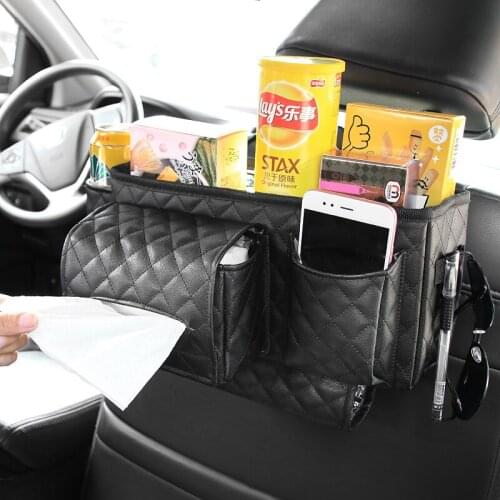 Car seat back storage bag hanging car multifunctional storage aluminum foil ice bag R-0182