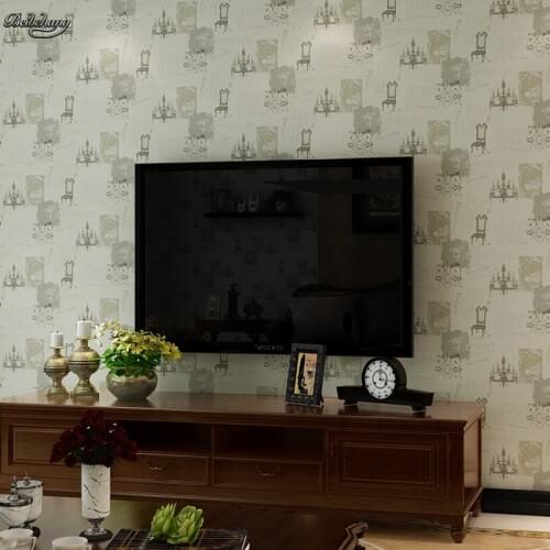 Beibehang Modern simple British style wallpaper green paper pure bedroom living room chairs warm children room