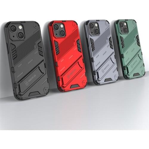 Holder Case For iPhone 13 Mini Cover For iPhone 13 Mini Capas Kickstand Shockproof Back Cover For iPhone 13 Pro Max Mini Fundas