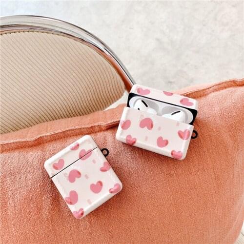 Cute Love Heart For Apple Airpods 1/2 Cover Silicone Headphones Case Box For Airpods Pro Earphone Case Cartoon Charging Funda