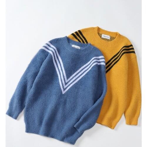 Lasted Kids Sweaters Spring Winter Baby Boys Girls Warm Pullover Knitted Bottoming Thicken Childrens Clothes Top High Quality