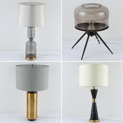 European desk lamp designer model led light net red light luxury hotel bedroom sales department engineering lamps