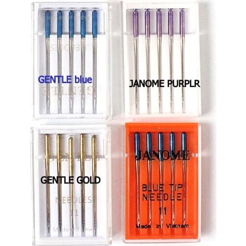 Purple/red/blue tip Household sewing machine needle Sewing machineneedle for Janome Brother SINGER ACME YOKOYAMA JUKI FEIYUE