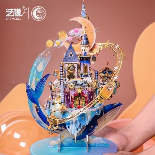 Art Model 3D Metal Jigsaw Puzzle YM-N122 Chinese Style Construction Assembly Model Kits For Adults Hobby DIY 17x14x16CM