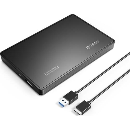 ORICO 2.5 inch External Hard Drive Enclosure USB3.0 to SATA HDD Case Compatible with 2.5 inch 7mm-9mm HDD / SSD up to 2TB