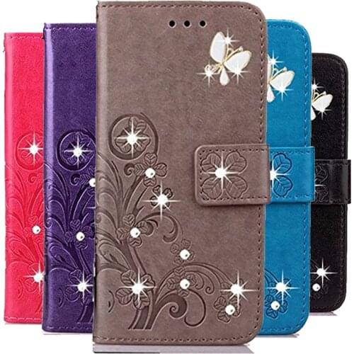 Wallet Phone Cases for Huawei Y360 Y3C Y3 2017 Y3II 2018 Mate 8 S RS Y625 Flip 3D Diamond Flower Case Cover