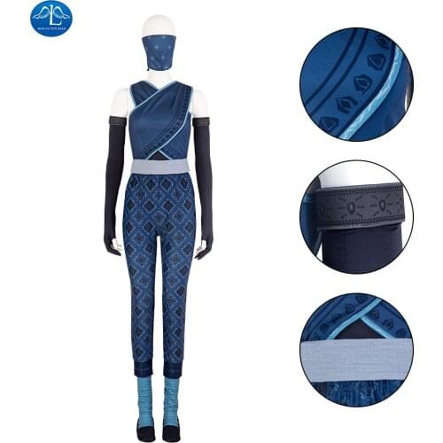 New Movie Raya and The Last Dragon Kids Cosplay Legend Halloween Costume Raya Bodysuit Fancy Set Children Performance Costume