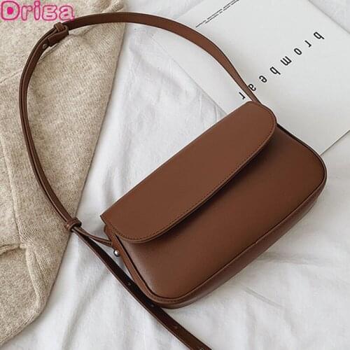 Driga Women Casual Handbags 2021 New Fashion Texture Shoulder Bag Messenger Bag Pu Leather Solid Color Mini Square Casual Bags