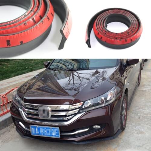 Car Front Rubber Bumper Lip Splitter Skirt Protector For Honda Inspire Accord Ballade City Civic Crider Crosstour Elysion