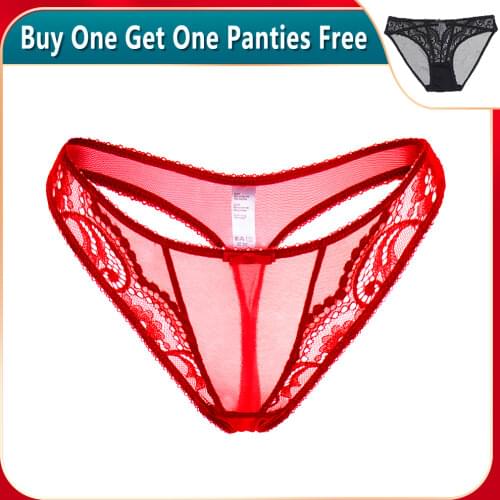 Varsmiss Sexy Lace underwear Low Waist Thongs Breathable Underwear S M L XL 2XL Christmas Red And Black Panties