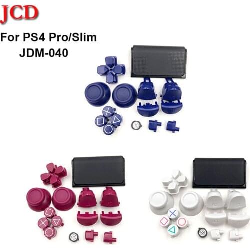 JCD Limited Edition Touchpad Buttons Trigger L1 R1 L2 R2 ABXY D-Pad Buttons Repair Parts for PS4 Pro Slim JDS-040 Controller