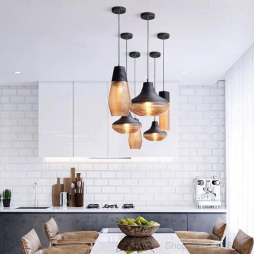 Nordic LED Glass Pendant Lights for Living Room Dining Room Bar Bedroom Home Kitchen Hanging Lamp Modern Pendant Lamp Home Decor
