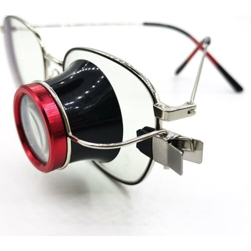 10X Clip-On Eyeglass Magnifier Loupes Magnifying Lens Watchmakers Jewellers Tool Watch Repair Tool for Nearsighted glasses