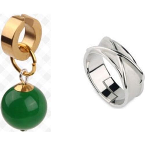 Vegetto Potara Earring Black Son Goku Zamasu Time Ring Cosplay Props Limited Collection Drop Shipping Support