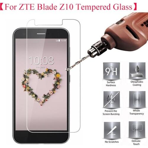 2.5D 0.26mm 9H Tempered Glass ZTE Blade Z10 Screen Protector ZTE Blade Z10 Screen Protector Protective Glass Flim ZTE Z10