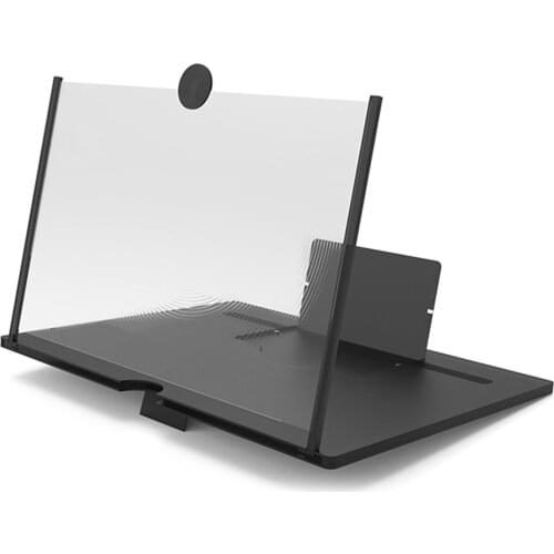 10 Inch Screen Magnifier for Cell Phone Video Amplifier Stand Bracket Compatible Folding Phone Desk Holder with All Smartphones