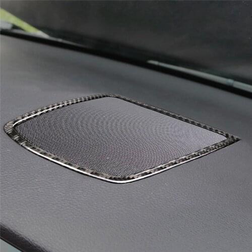 For BMW F10 5 Series/GT Accessories Car Interior Carbon Fiber Dashboard Speaker Panel Decoration Car Styling Stickers Decoration
