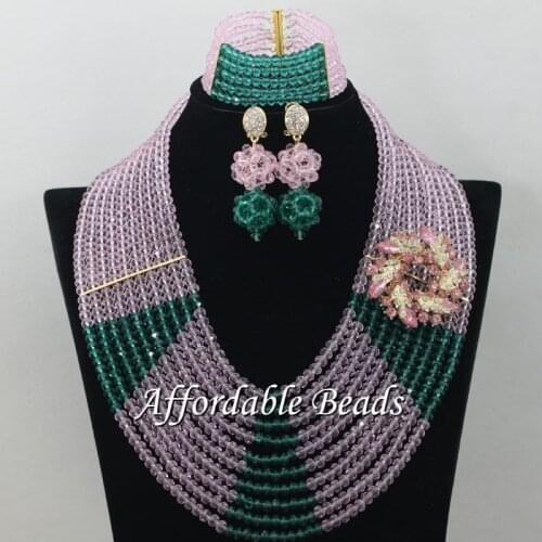 Army Green Pink Lace Jewelry Set Hot Sale Jewelry Set Handmade Item Wholesale Free Shipping ABE159