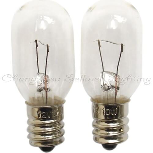 Free Shipping New!miniature Bulb Light 12v 10w E12 T20x49 A305
