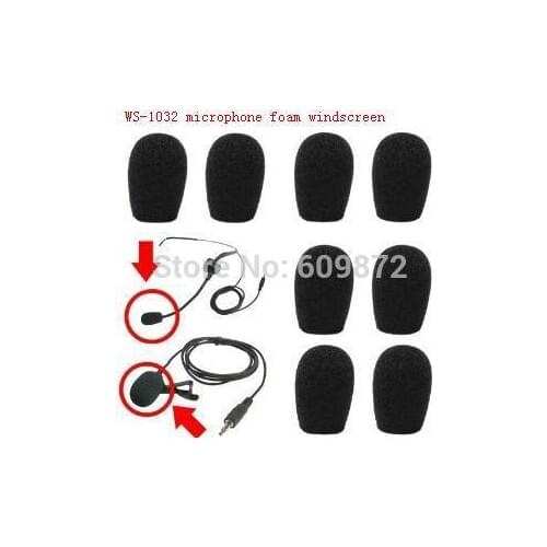 Microphone Windscreen Foam Cover, WS-1032,Sponge windshield , 10mm opening and 32mm inner length , free shipping 100 pcs / lot