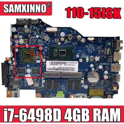 For Lenovo 110-15ISK Notebook Motherboard BIWP4 / P5 LA-D562P CPU i7 6498D 4GB RAM GPU R5 M430 2G 100% test work free shipping