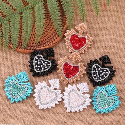 Statement Handmade Oorbellen Voor Vrouwen New Design Crystal Heart Drop Earrings For Lady Girls Party Gifts Wedding Jewelry