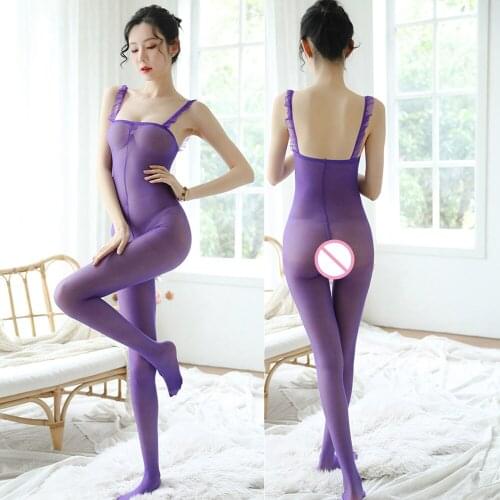 Lace Tights Sexy Bodystockings Mesh Teddy Bodysuits Women Sexy Lingerie Hot Erotic Fishnet Halter Backless Underwear