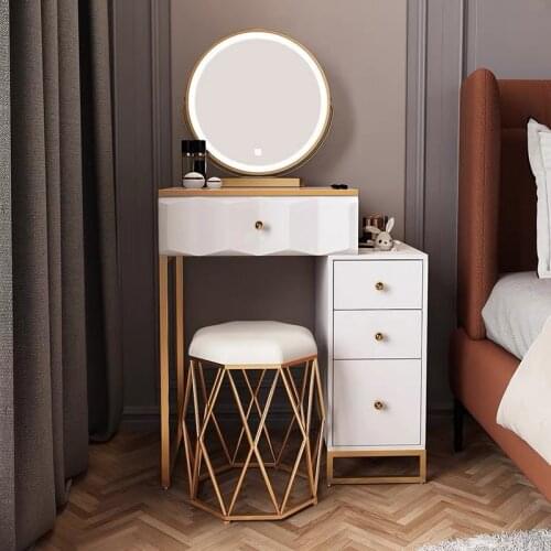 Bedroom Small Dressing Table 50 Ultra-narrow 60cm Modern Minimalist Nordic Luxury High-end Makeup Cabinet New Home Furniture