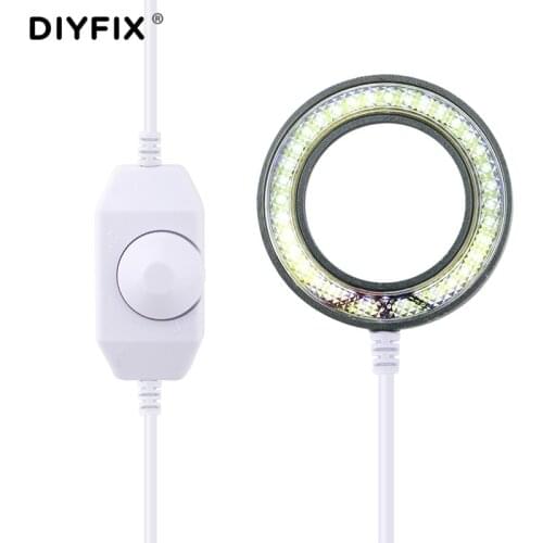 Microscope Light Source Adjustable 36 LED Light USB Microscope Ring Light Source For Welding Soldering Iron Phone Repair Tools