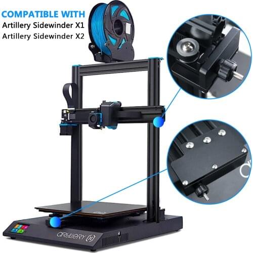 Haldis 3D Aluminum black X axis Y axis synchronous belt Stretch Straighten tensioner For Artillery Sidewinder X1 SW-x1