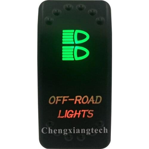 12v 24v, On Off, Up Green & Down Red Led Backlit - Off Road Lights- Laser Rocker Switch for Car Boat Truck Bus Push Switch