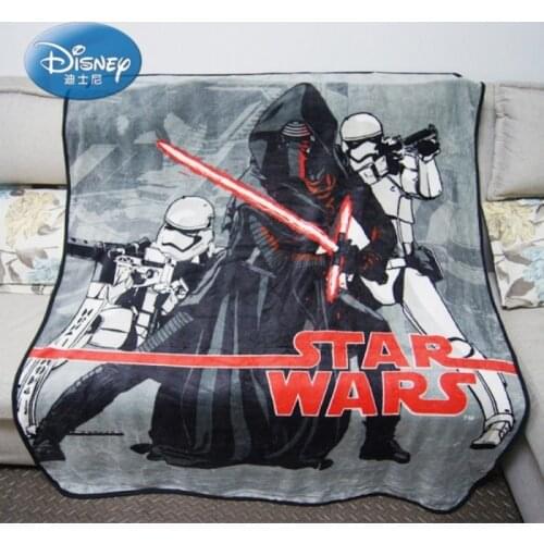 Disney Grey Black Star Wars Plush Throw Fleece Blanket Throw for Boys Kids BedSpread Bedroon Decor 120x150cm Gifts