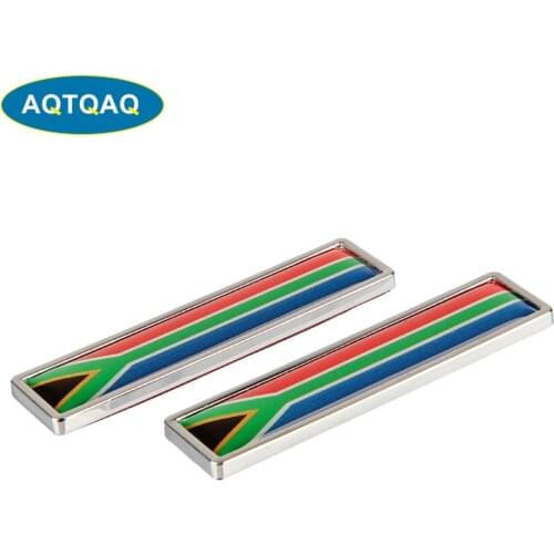 1 Pair Country National Flag South Africa Hot Metal Stickers Car Styling Motorcycle Accessories Badge Label Emblem Car Stickers