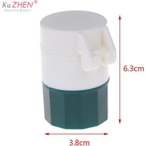 Portable 4 in 1 Powder Tablet Grinder Powder Pill Cutter Medicine Splitter Tablet Divider Cutter Storage Box