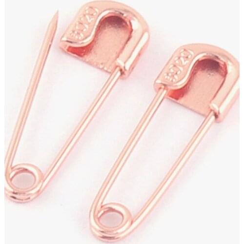 Rose Gold Safety Pin Broochs Small Kilt Skirt Blanket Shawl Scarf Safety Pins Bouquet Charm Boutonniere Pendant Safety Pin