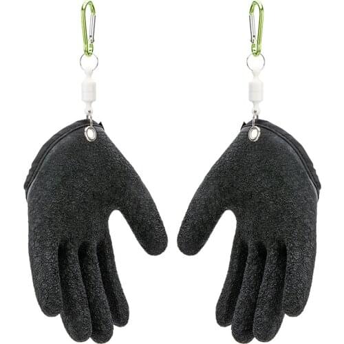 Fishing Catching Gloves Protect Hand From Puncture Scrapes Fisherman Professional Catch Fish With Magnet Release for Hooks Knife