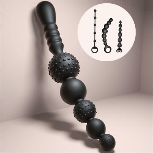 Silicone Butt Plug Anal Beads Ball Female Vagina Masturbator Dildo Prostate Massager Anal Dilator Sex Toys for Couples Anal Plug