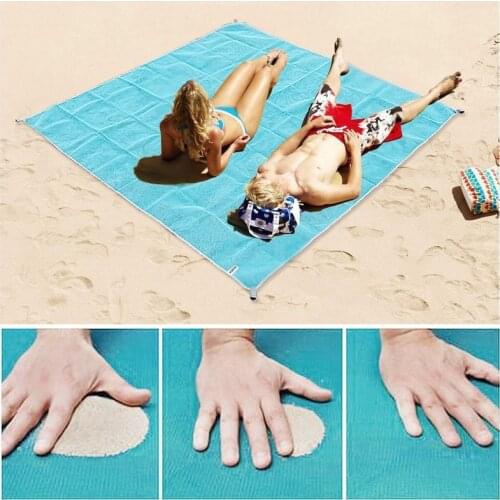200X200CM Magic Beach Mat Outdoor Travel Mat Beach Picnic Camping Waterproof Mattress Blanket Foldable Sandless Beach Mat